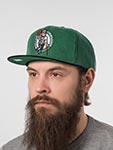 Бейсболка MITCHELL NESS арт. HS10402-BCEGREN Boston Celtics NBA (зеленый / черный)